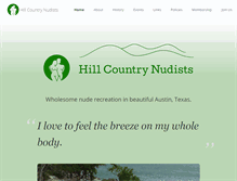 Tablet Screenshot of hillcountrynudists.com